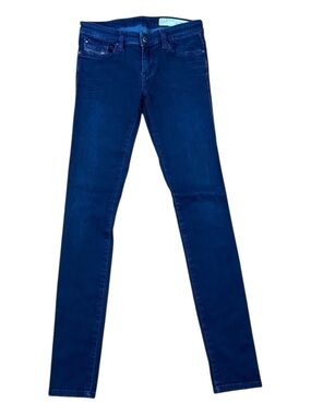 DIESEL Skinzee low jeans super slim skinny low waist stretchy dark blue size 26